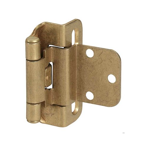 Amerock Partial Wrap 3/8" Inset Hinge Burnished Brass - Per Pair BP7565