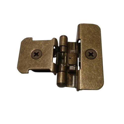 Amerock Double Demountable 1/4 inch Overlay Hinge Burnished Brass Pair
