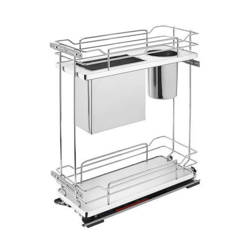 Base Organizer W Knife Block Bins Shelf 8 Gray 5322kb Bcsc 8 Gr