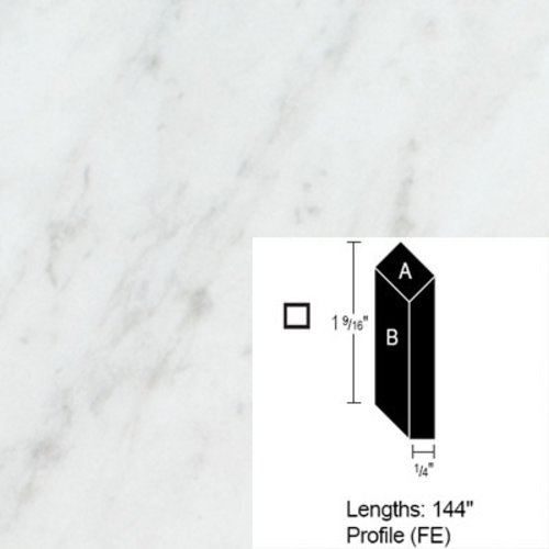 Wilsonart Bevel Edge White Carrara 4 Ft Pack Of 3 Ce Fe 144
