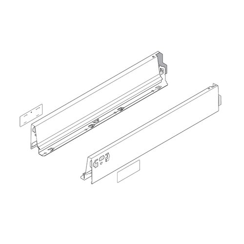 Blum Tandembox M 22 Inch Drawer Profile Left Right Grey