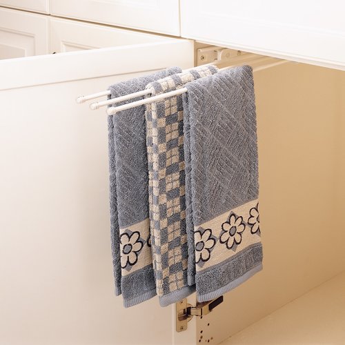 RevAShelf 3 Prong Towel Bar White 56347