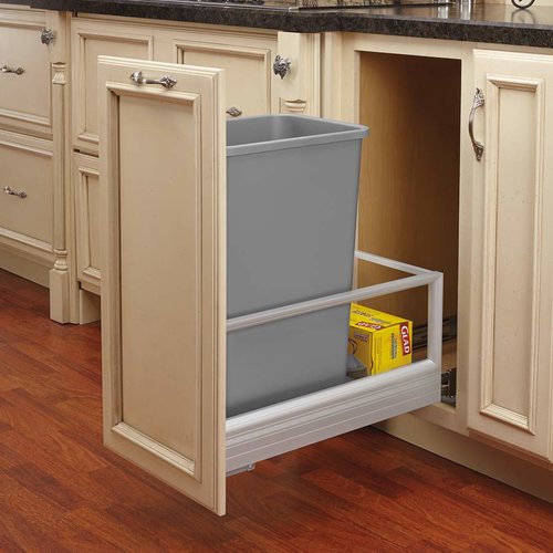 Single Trash Pullout 50 Quart Silver 5149 1550dm 117