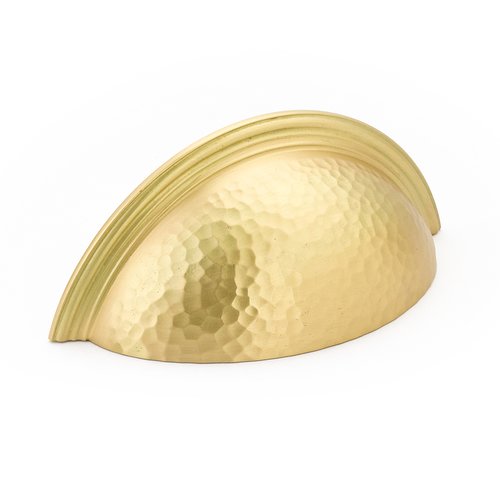 Schaub And Company Atherton Hammered Plain Edge Cup Pull 3 Inch