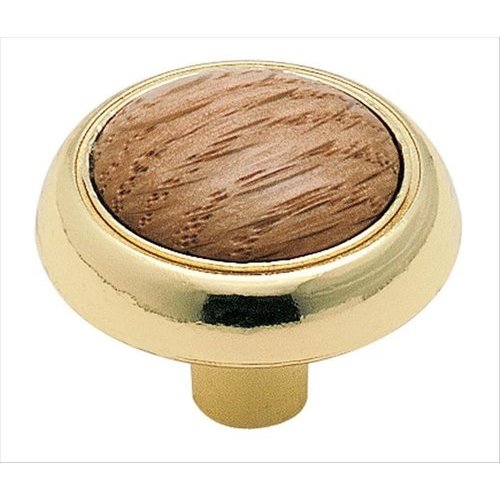 Amerock Allison Value 7/8 Inch Projection Polished Brass Knob 265OPB
