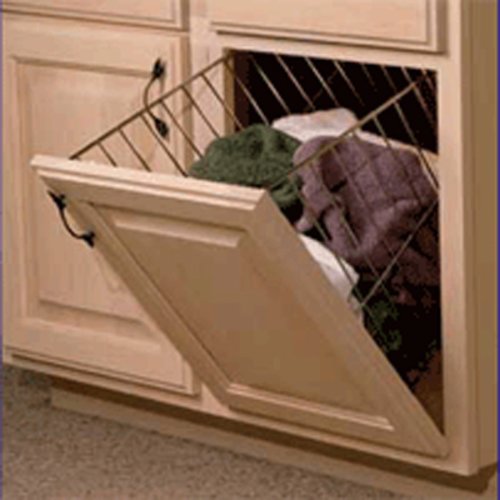 Knape and Vogt TiltOut Hamper 131/2"W White TO1713W