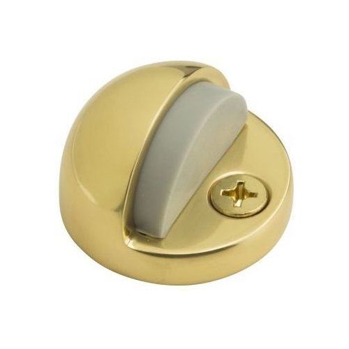 Baldwin Hardware 11/4 Inch Height Dome Floor Bumper, Bright Brass