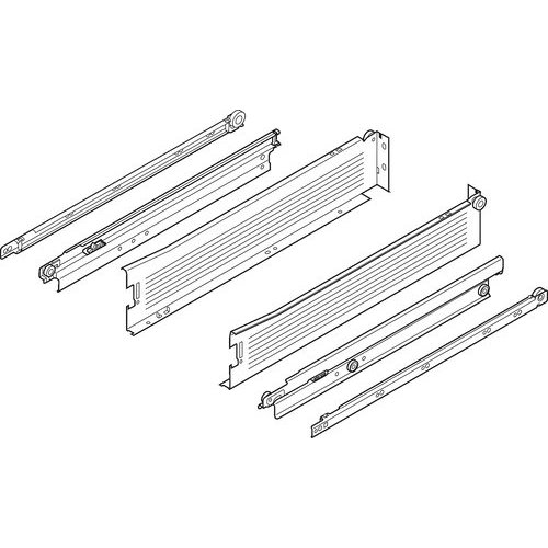 Blum Metabox Slide 3 5 Inch Height X 22 Inch Length White