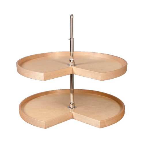 Century Components 32 inch Pie Cut Lazy Susan 2 Shelf CON32PCPF