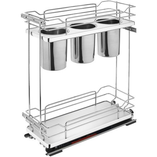 Rev A Shelf 8 75 Inch Two Tier Utility Organizer With Blum Soft