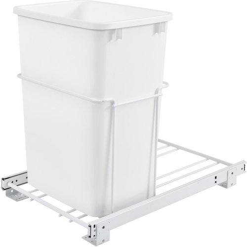 Sgl Trash Pullout 35 Qt Wht Rv 18pb 1 Cabinetparts Com