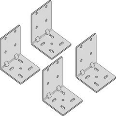 Blum Universal Bracket 4 Per Set 295 4000 Cabinetparts Com