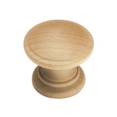 Hickory Hardware Natural Woodcraft Footed Knob 1 1 4 Inch Diameter
