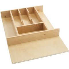 Rev A Shelf 14 625 Inch Width Tall Cutlery Tray Insert Natural