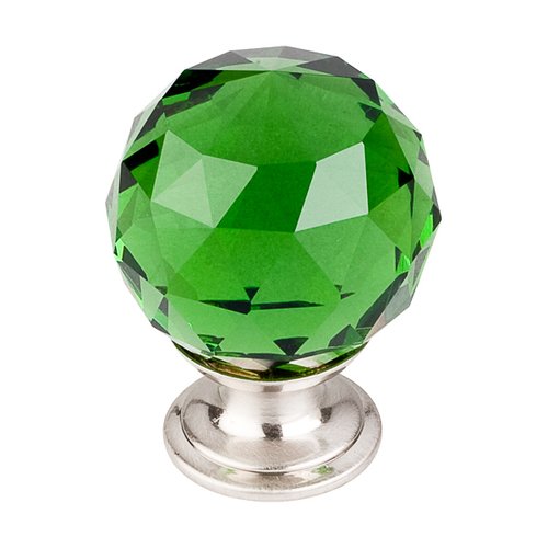 Top Knobs TK120BSN, 13/8 Inch Length Crystal Disco Knob