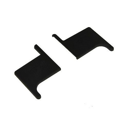 Johnson Hardware 2682PLBG, End Caps For 2610 TrackBlack