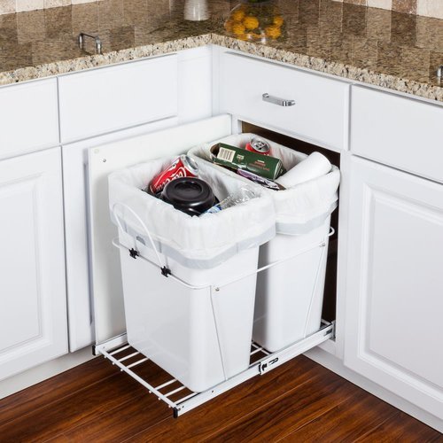Hardware Resources 35 Quart Double Pullout Waste Container System