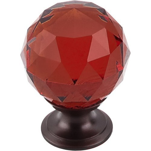 Top Knobs TK122ORB, 13/8 Inch Length Crystal Disco Knob, Oil