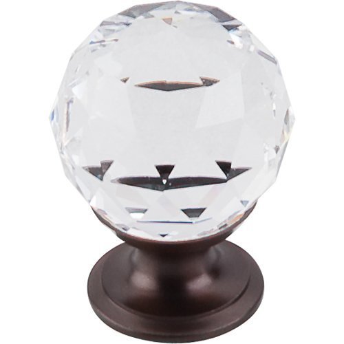 Top Knobs TK125ORB, 11/8 Inch Length Crystal Disco Knob, Oil