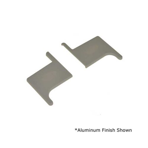 Johnson Hardware 2680PLBG, End Caps For 2610 TrackAluminum
