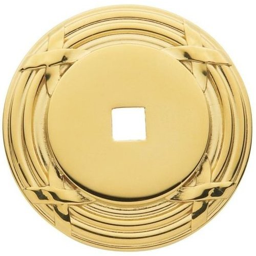 Baldwin Hardware 11/2 Inch Edinburgh Back Plate, Bright Brass 4613030
