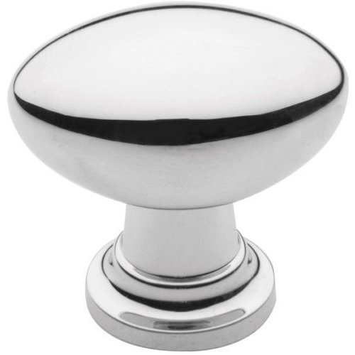 Baldwin Hardware 4910260, 11/8 Inch Diameter Oval Knob, Chrome
