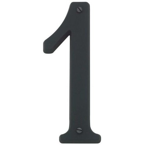 Baldwin Hardware 90671190, 43/4 Inch Carded House Number 1 Flat