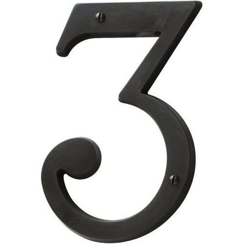 Baldwin Hardware 90673102, 43/4 Inch Carded House Number 3, Oil