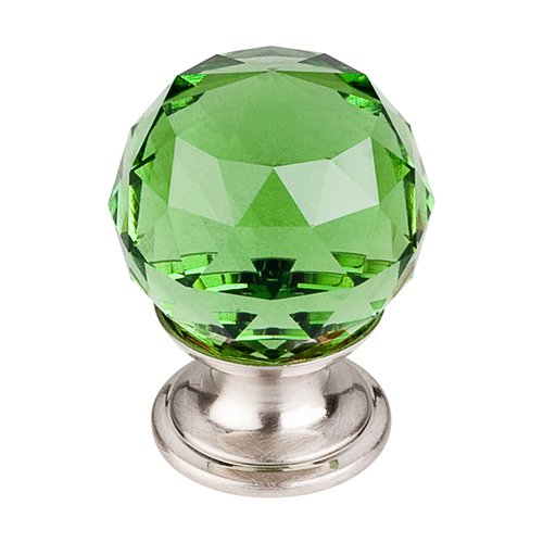 Top Knobs TK119BSN, 11/8 Inch Length Crystal Disco Knob