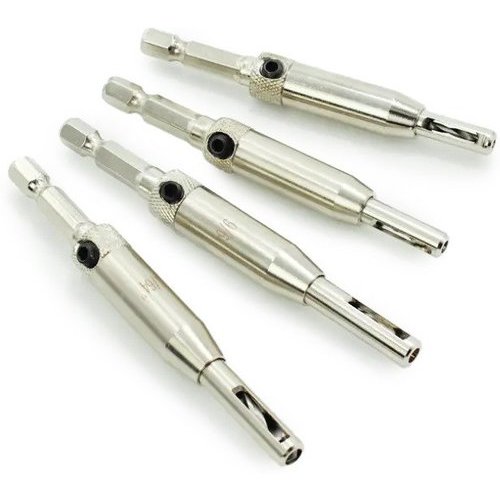 Professional Vix Bit Set, SelfCentering Hinge Drill Bits, Essential