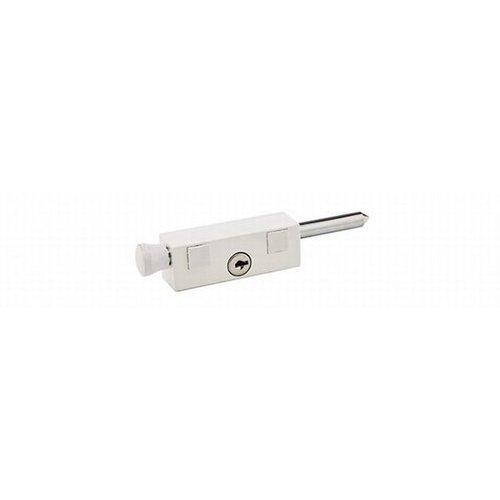 Emtek 206016, Keyed Patio Bolt, White