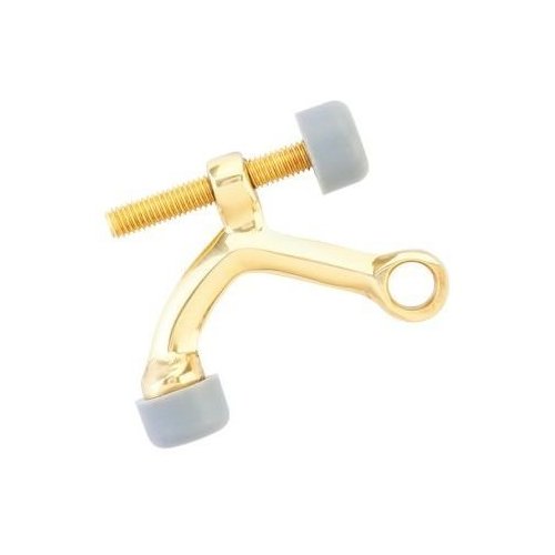 Emtek 2241US3, 23/8 x 13/4 Inch Hinge Pivot Stop, Polished Brass
