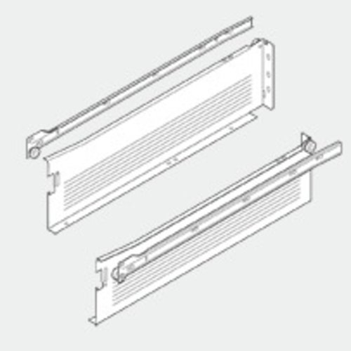 Blum 320K5500C15, Metabox Slide 45/8" Height x 22" Length, White