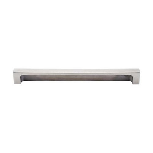 Top Knobs TK277SS, 8 Inch Center to Center Sanctuary II Modern Metro Tab Finger Pull, Brushed
