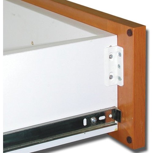 Fastcap KK.50PC.LONGTAN, 11/2 Inch Height Long Metal Kolbe Korner Drawer Front Mounting Bracket