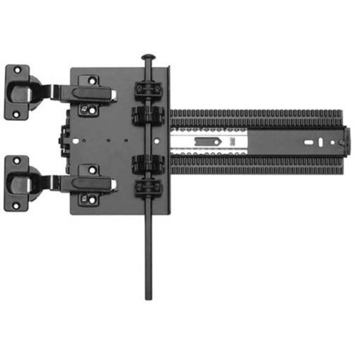 Kit de guidage de porte de poche double en aluminium pour portes en