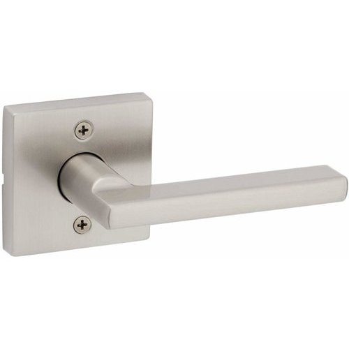 Kwikset Halifax Door Lever with Square Rose Interior Dummy Handleset