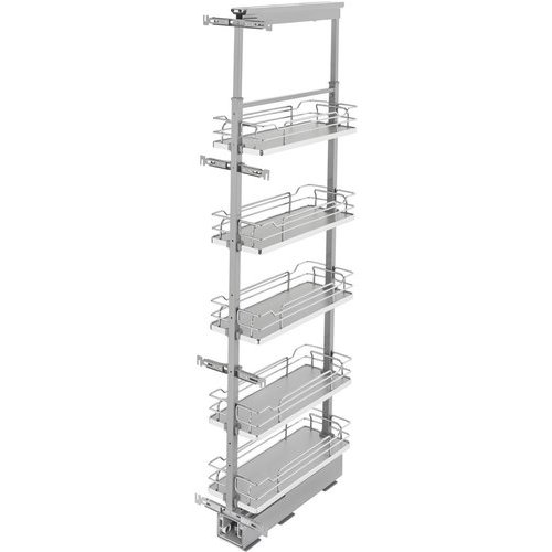 Rev-A-Shelf 5358-08-GR, Pull-Out 5 Basket Wire Organizer with Door