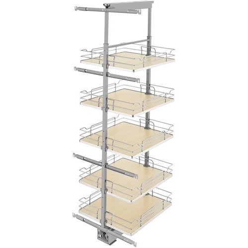 Rev-A-Shelf 5358-19-MP, Pull-Out 5 Basket Wire Organizer with Door
