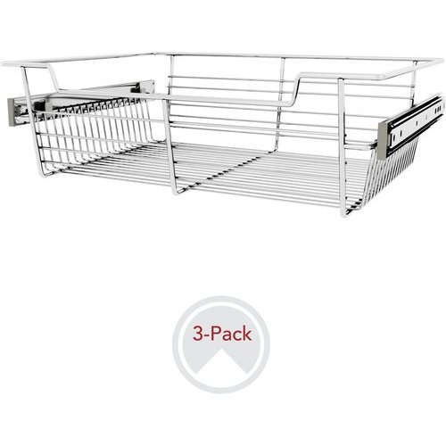 RevAShelf CBSL181405CR3, 18 Inch Width x 53/8 Inch Height Closet