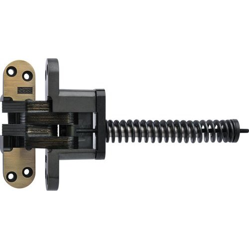 Soss 220ICUS5, 220 Invisible Spring Closer Hinge Antique Brass