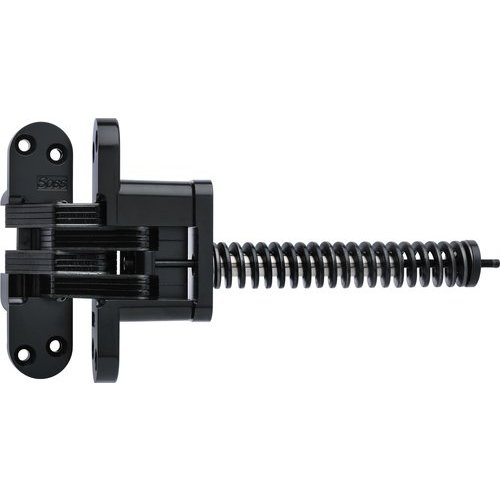Soss 220ICUS19, 220 Invisible Spring Closer Hinge Black ECoat