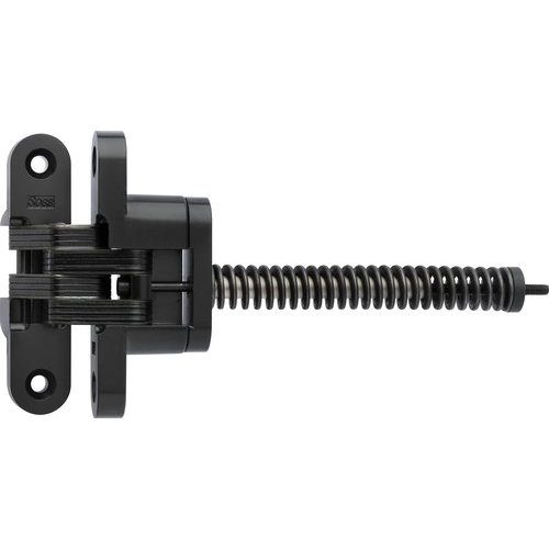Soss 216ICUS19, 216 Invisible Spring Closer Hinge Black ECoat