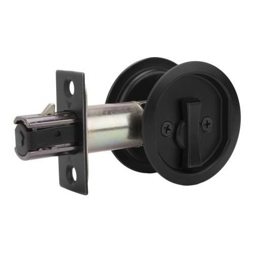Weslock 00677X2X2, Round Privacy Pocket Door Lock, Black