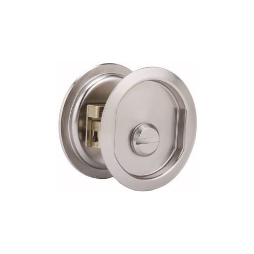 Weslock 00677XNXN, Round Privacy Pocket Door Lock, Satin Nickel