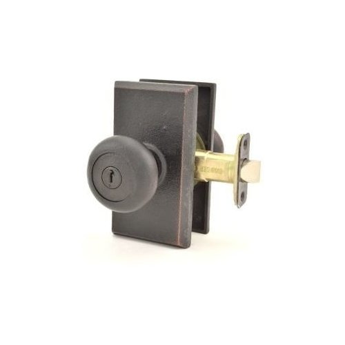 Weslock 07340F1F1SL23, Wexford Square Entry Lock with Adjustable Latch